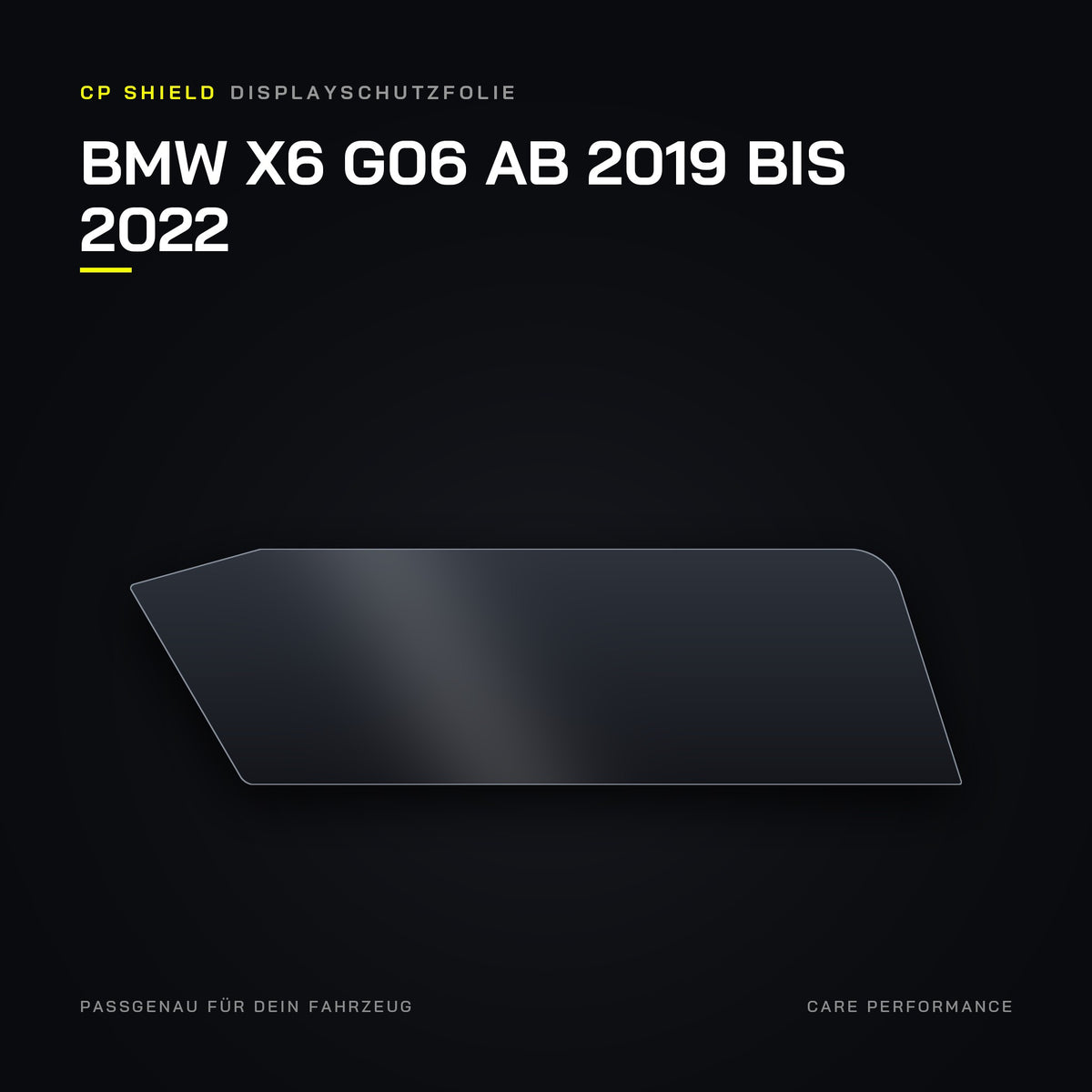 CP Shield Displayschutzfolie BMW X6 G06 ab 2019 bis 2022