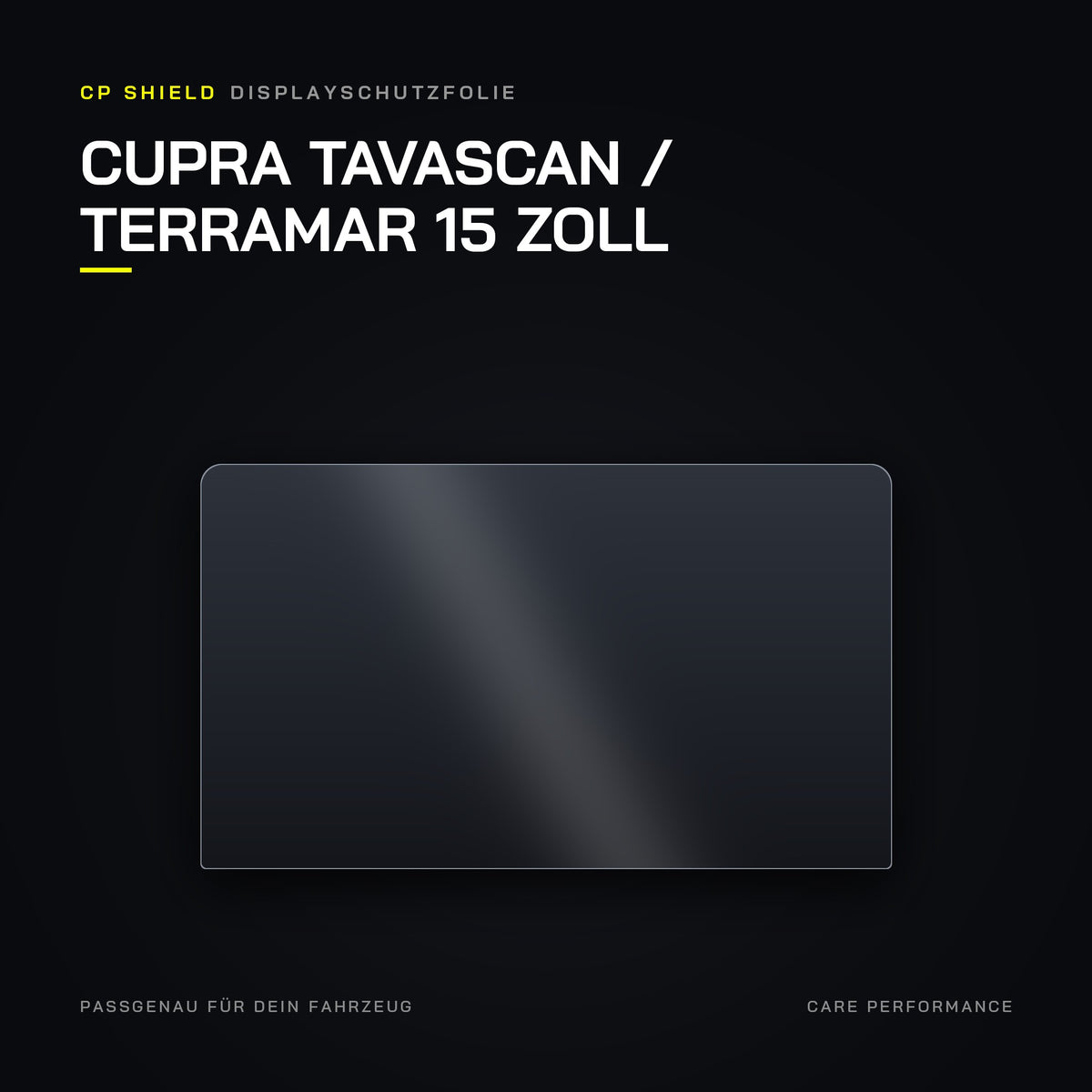 CP Shield Displayschutzfolie Cupra Tavascan / Terramar 15 Zoll