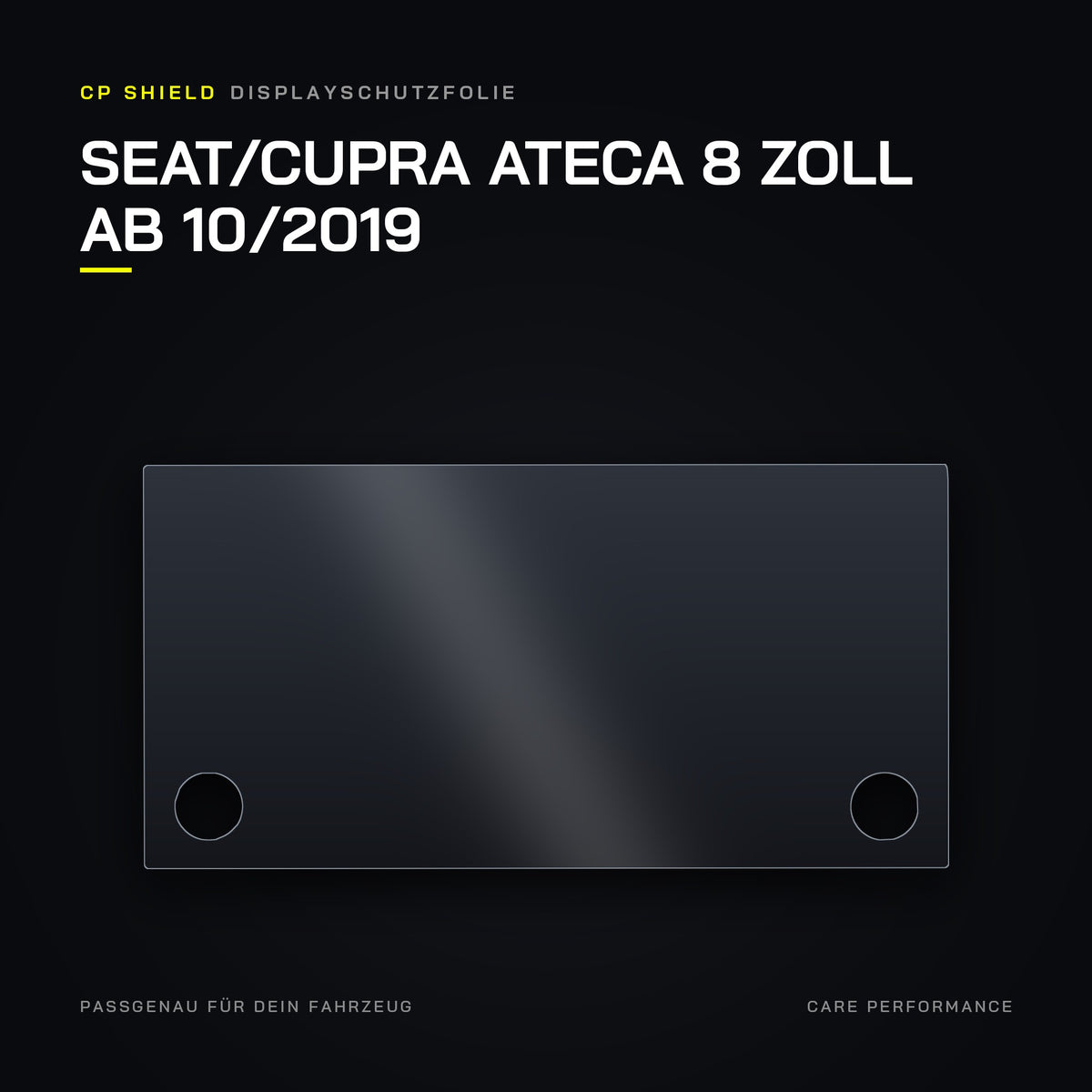 CP Shield Displayschutzfolie Seat/Cupra Ateca 8 Zoll ab 10/2019
