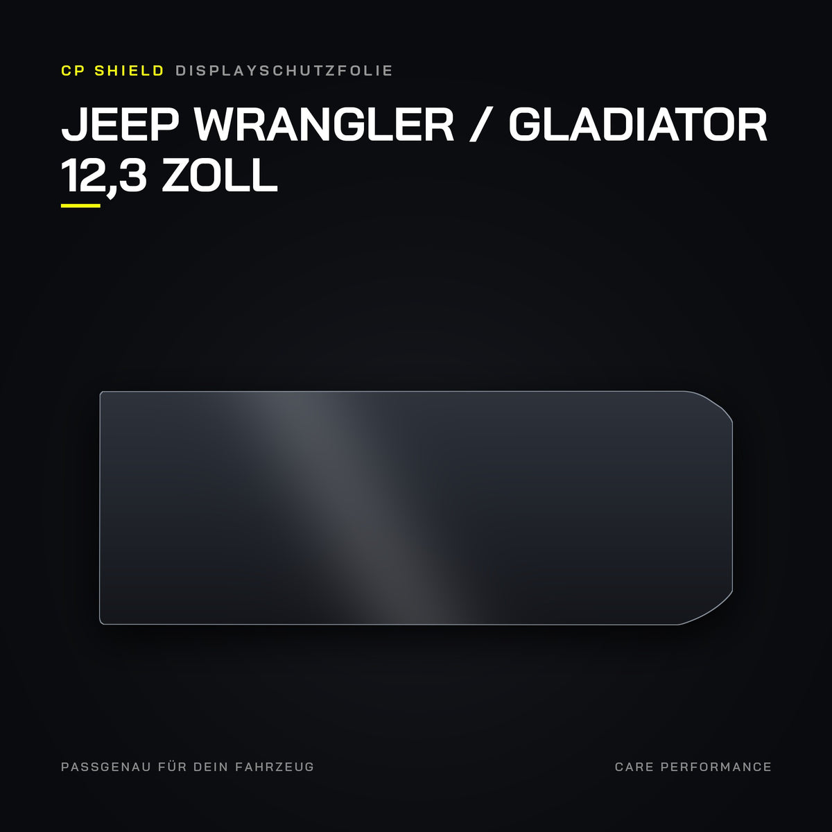 CP Shield Displayschutzfolie Jeep Wrangler / Gladiator 12,3 Zoll