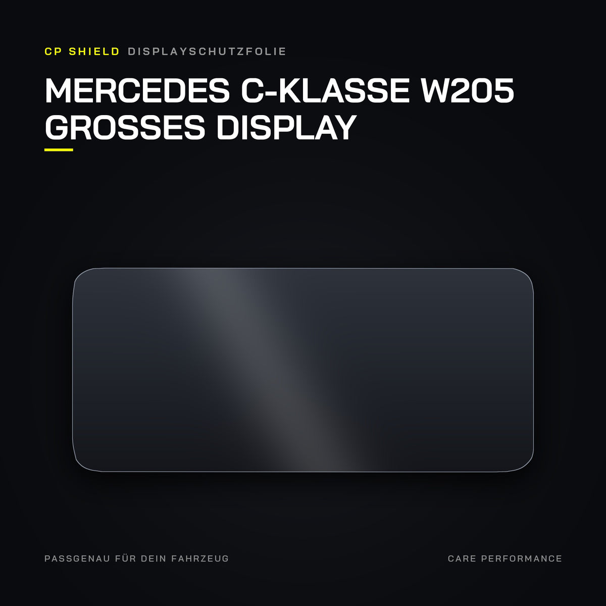 CP Shield Displayschutzfolie Mercedes C-Klasse W205 großes Display