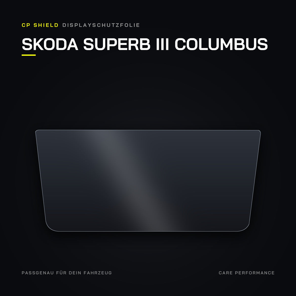 CP Shield Displayschutzfolie Skoda Superb III Columbus