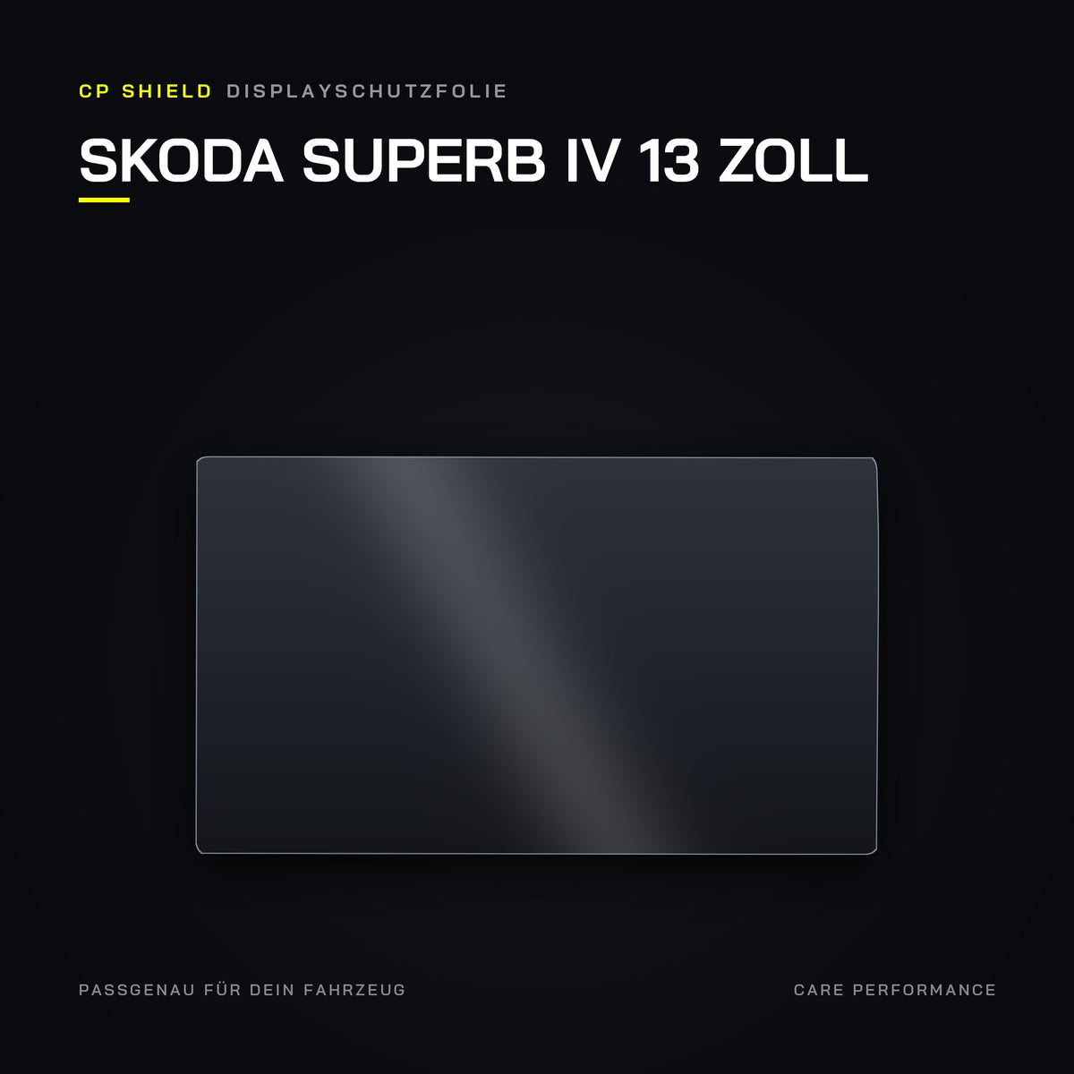 CP Shield Displayschutzfolie Skoda Superb IV 13 Zoll
