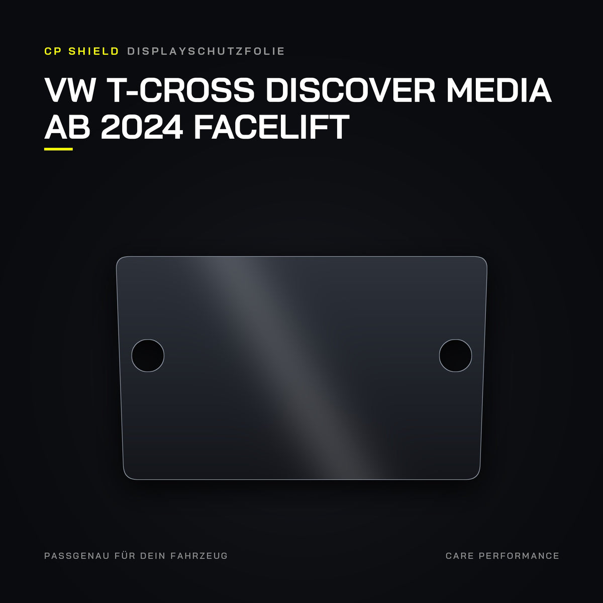 CP Shield Displayschutzfolie VW T-Cross Discover Media ab 2024 Facelift