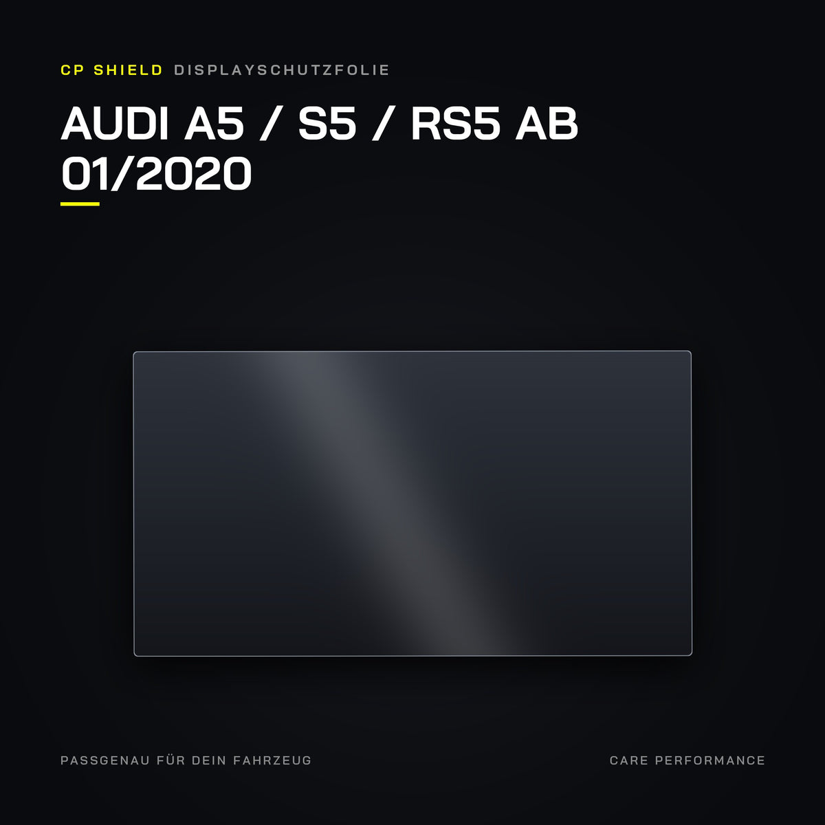 CP Shield Displayschutzfolie Audi A5 / S5 / RS5 ab 01/2020