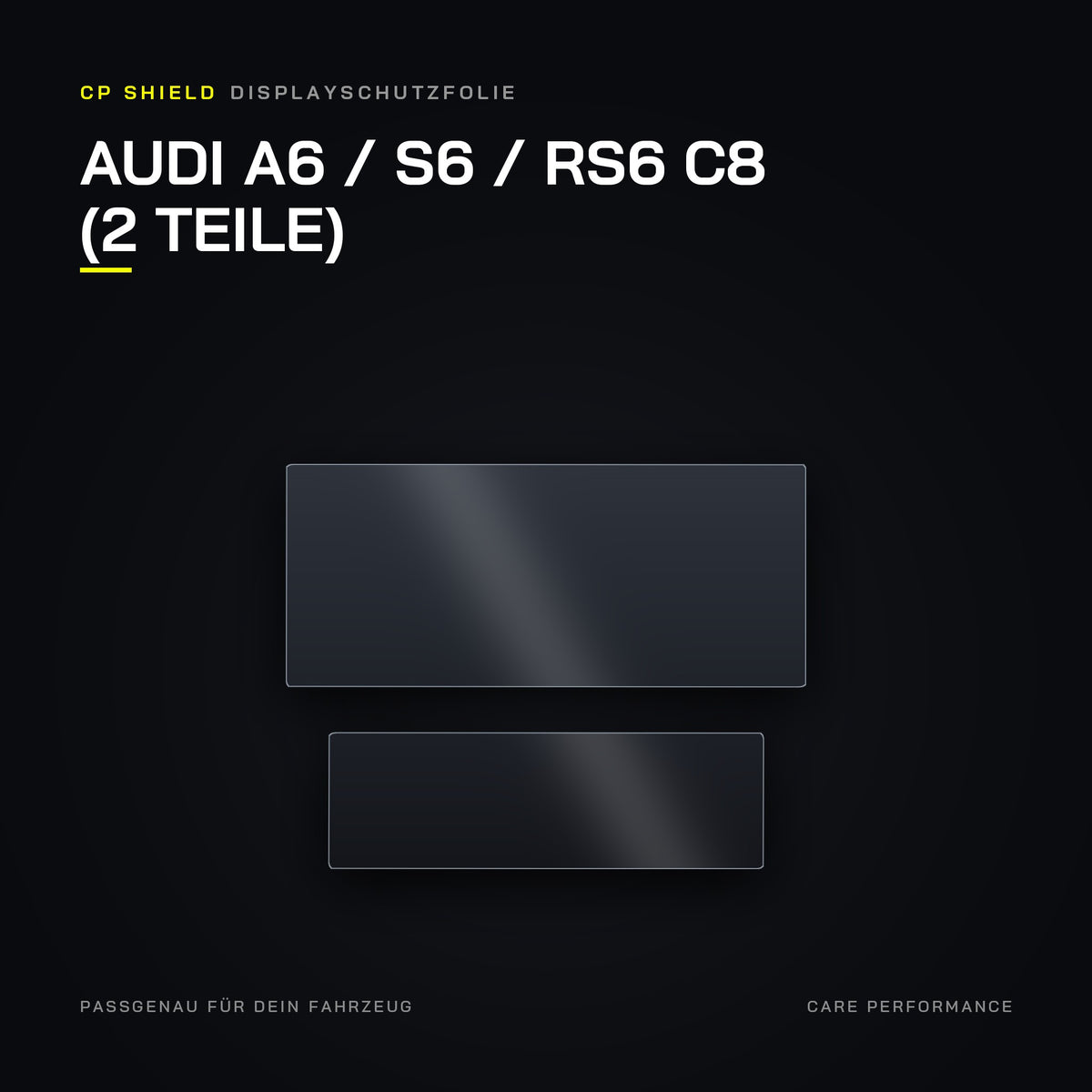 CP Shield Displayschutzfolie Audi A6 / S6 / RS6 C8 (2 Teile)
