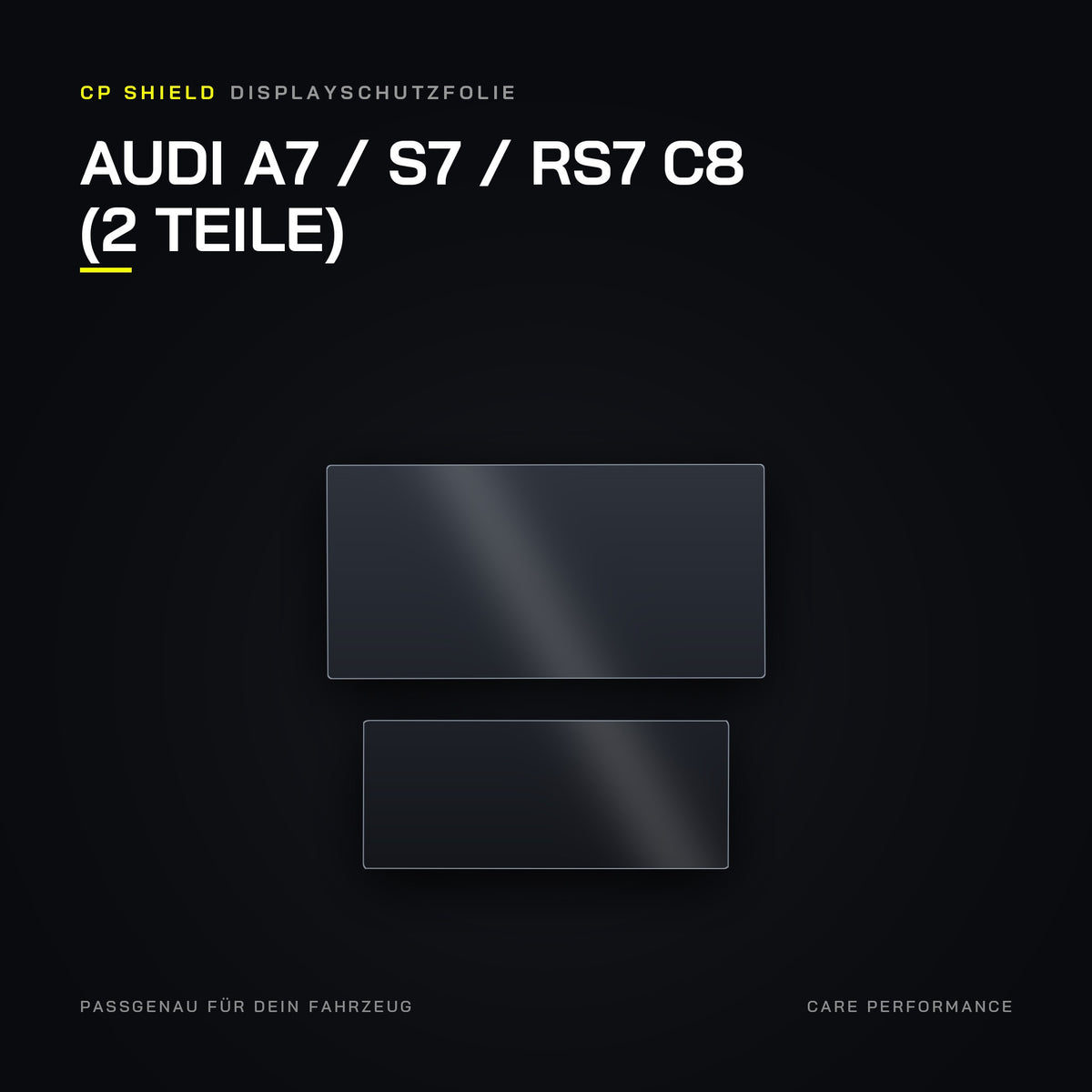 CP Shield Displayschutzfolie Audi A7 / S7 / RS7 C8 (2 Teile)
