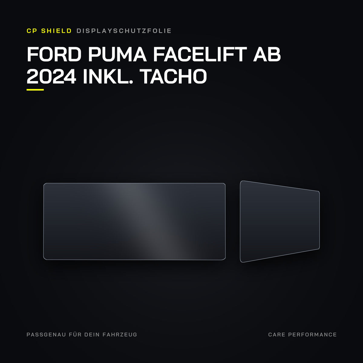 CP Shield Displayschutzfolie Ford Puma Facelift ab 2024 inkl. Tacho