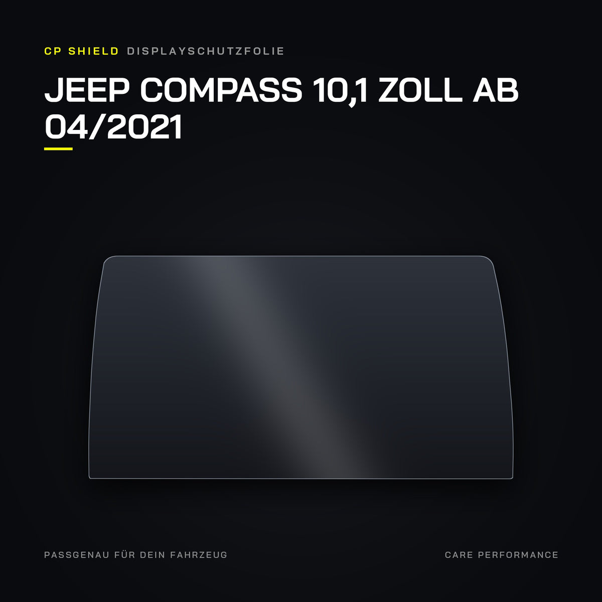 CP Shield Displayschutzfolie Jeep Compass 10,1 Zoll ab 04/2021