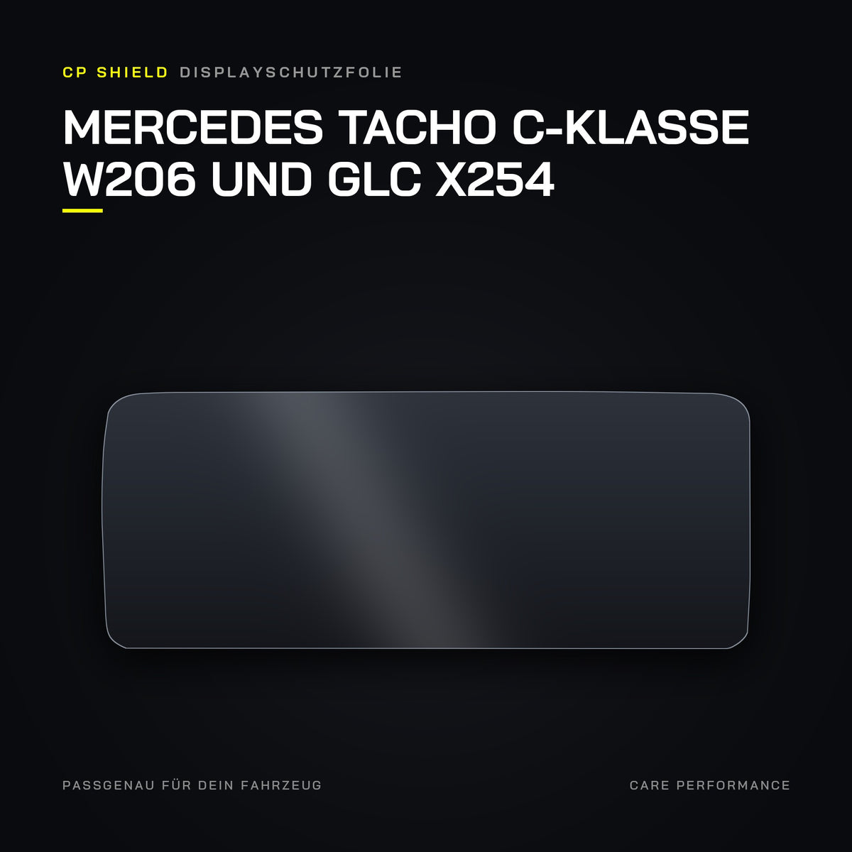 CP Shield Displayschutzfolie Mercedes Tacho C-Klasse W206 und GLC X254