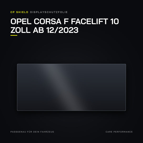 Displayschutzfolie Opel Corsa F Facelift 10 Zoll ab 12/2023