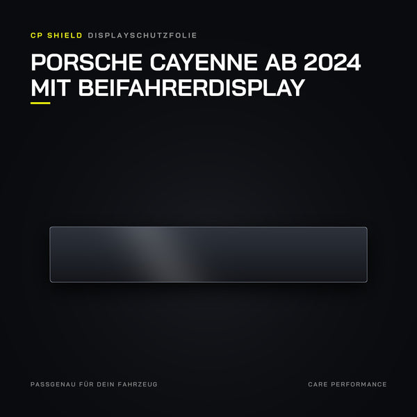 Displayschutzfolie Porsche Cayenne ab 2024 mit Beifahrerdisplay