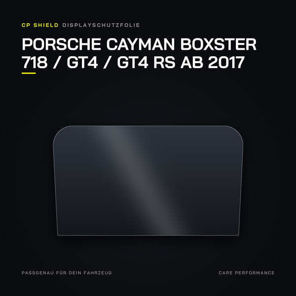 Displayschutzfolie Porsche Cayman Boxster 718 / GT4 / GT4 RS ab 2017