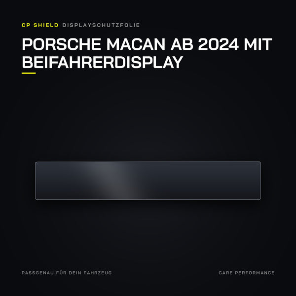 Displayschutzfolie Porsche Macan ab 2024 mit Beifahrerdisplay