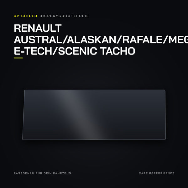 Displayschutzfolie Renault Austral/Alaskan/Rafale/Megane E-Tech/Scenic Tacho