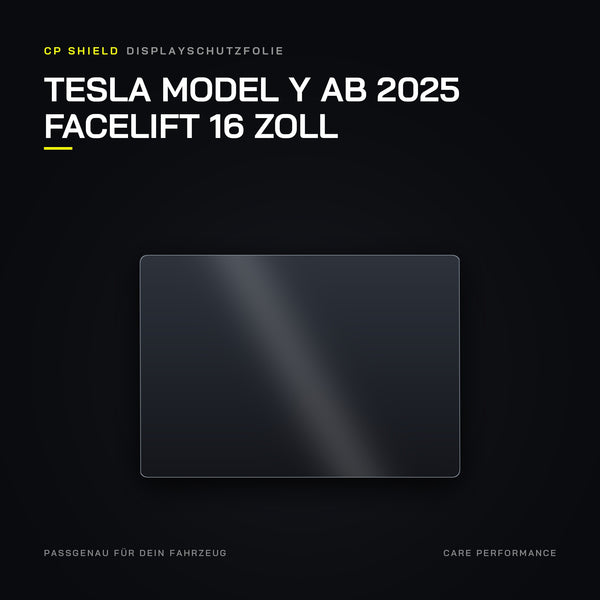 Displayschutzfolie Tesla Model Y ab 2025 Facelift 16 Zoll
