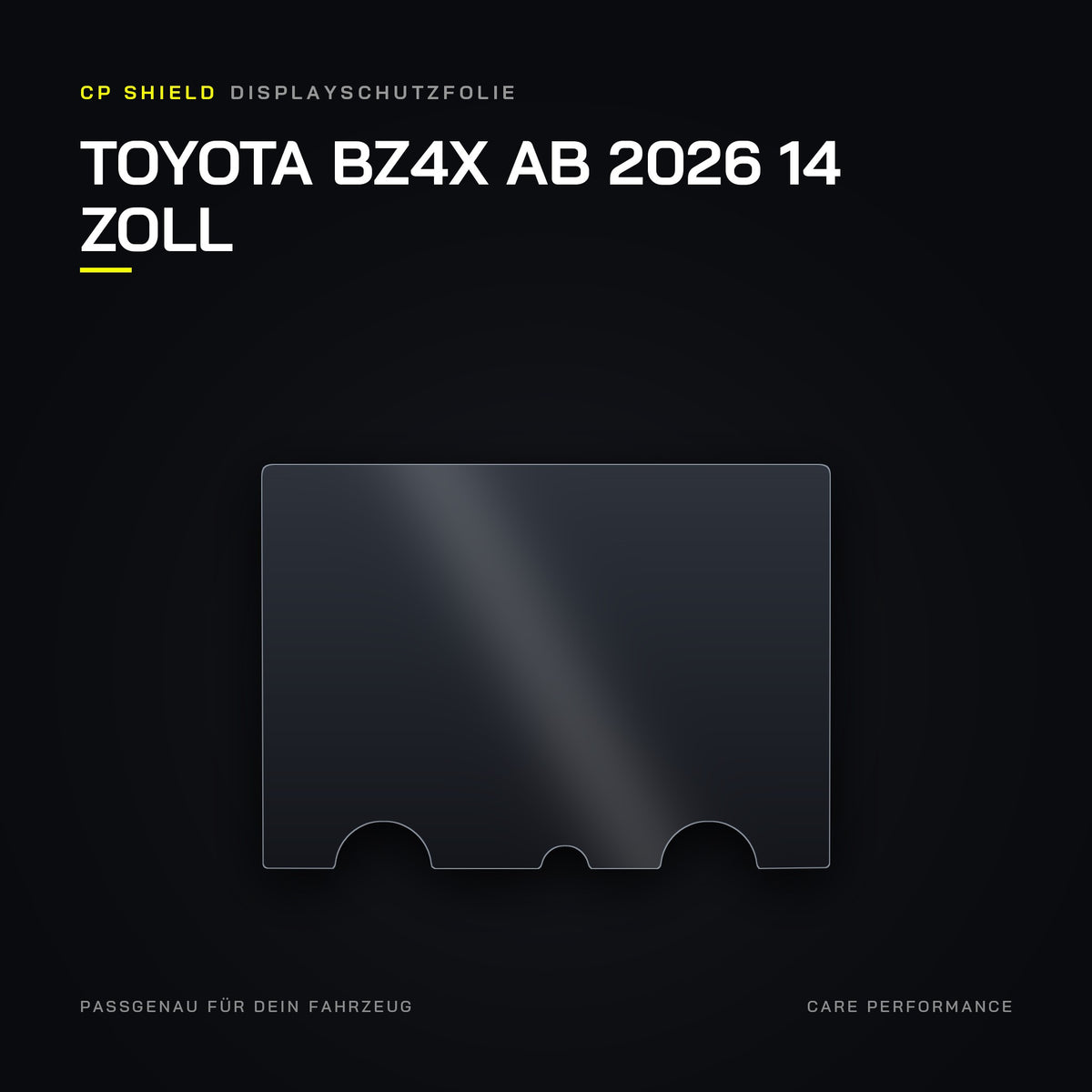 CP Shield Displayschutzfolie Toyota bZ4X ab 2026 14 Zoll