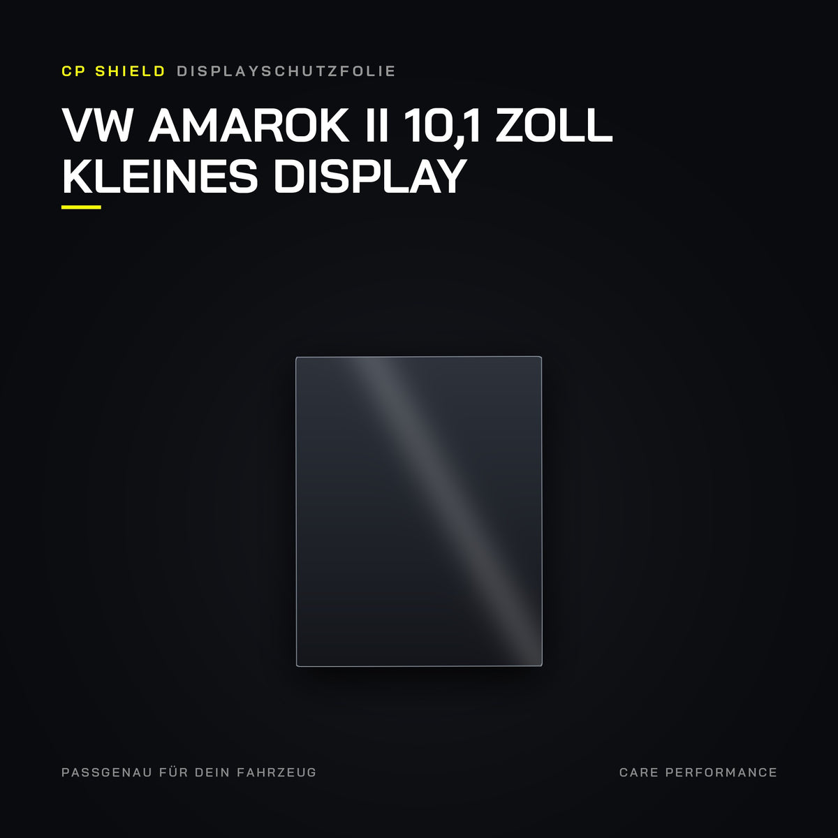 CP Shield Displayschutzfolie VW Amarok II 10,1 Zoll kleines Display