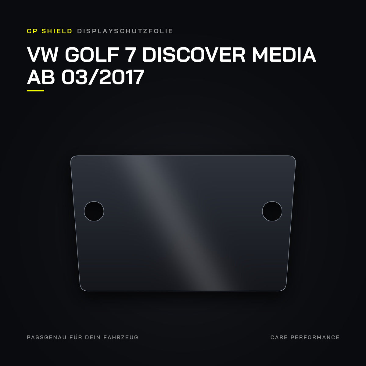 CP Shield Displayschutzfolie VW Golf 7 Discover Media ab 03/2017