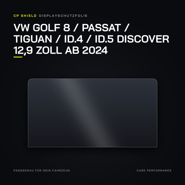 Displayschutzfolie VW Golf 8 / Passat / Tiguan / ID.4 / ID.5 Discover 12,9 Zoll ab 2024