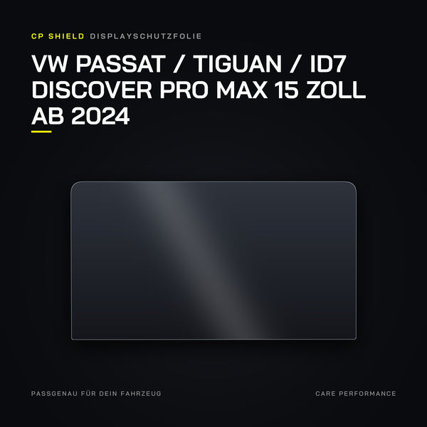 Displayschutzfolie VW Passat / Tiguan / ID7 Discover Pro Max 15 Zoll ab 2024