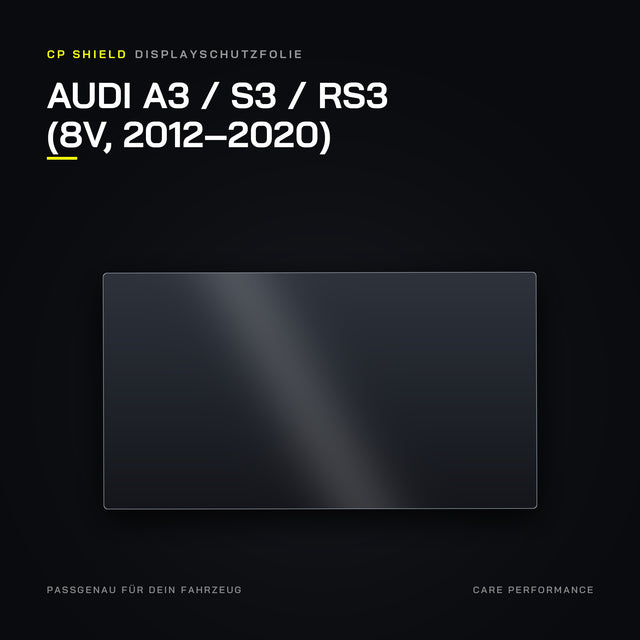 Displayschutzfolie Audi A3 / S3 / RS3 (8V, 2012–2020)
