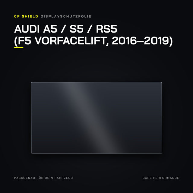 Displayschutzfolie Audi A5 / S5 / RS5 (F5 Vorfacelift, 2016–2019)