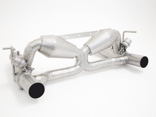 Aulitzky Exhaust Race Abgasanlage 3" (76mm) mit Klappensteuerung – Ferrari F8 Tributo/Spider 721PS