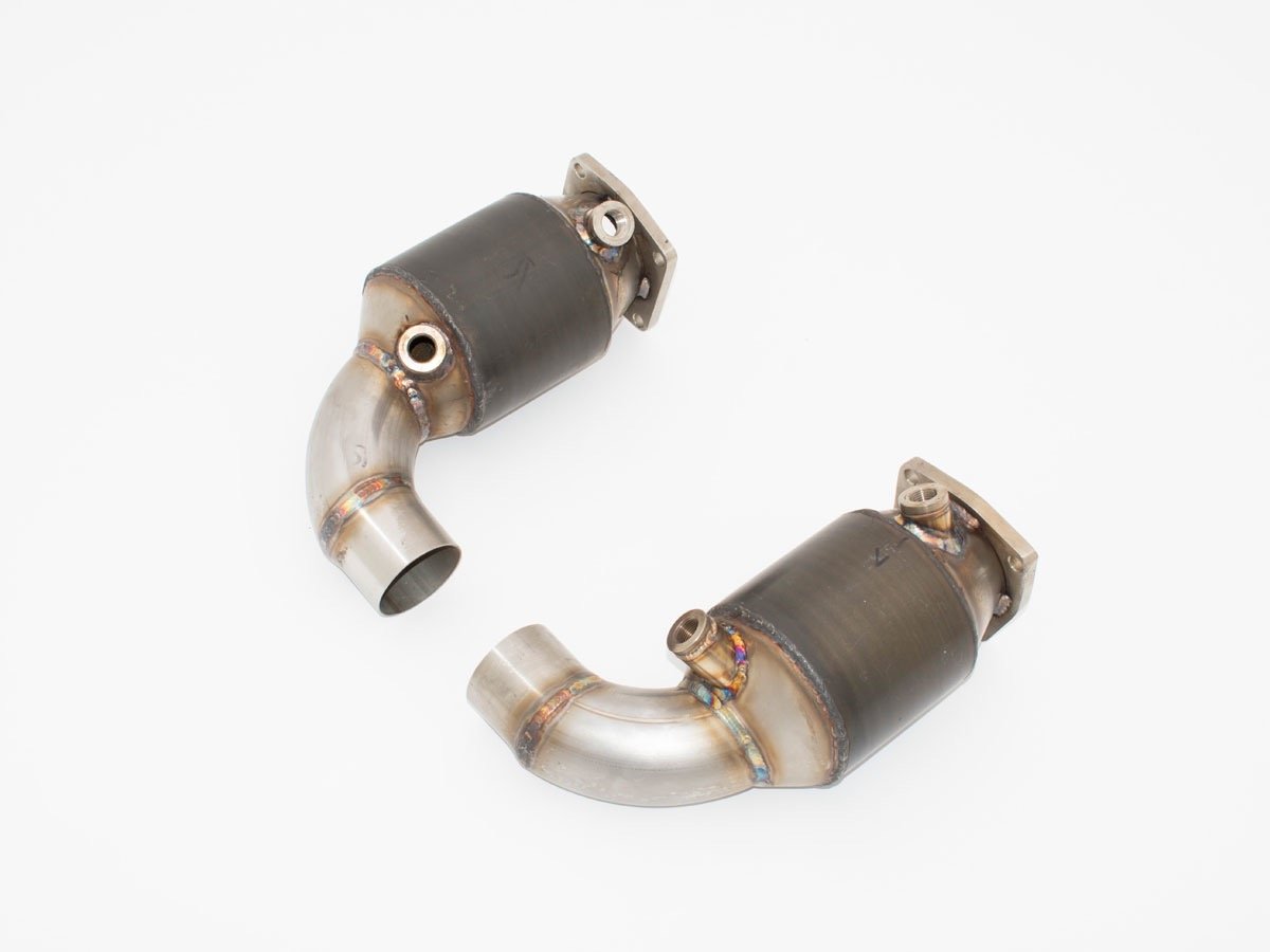 Aulitzky Exhaust Downpipe mit 2x Motorsport-Kat – Porsche 911 (991.2) 3.8 Turbo/S