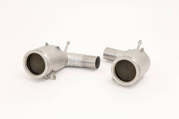 Aulitzky Exhaust Downpipes mit 2x Sport-Kat – Porsche 911 (992) 3.8 Turbo/S