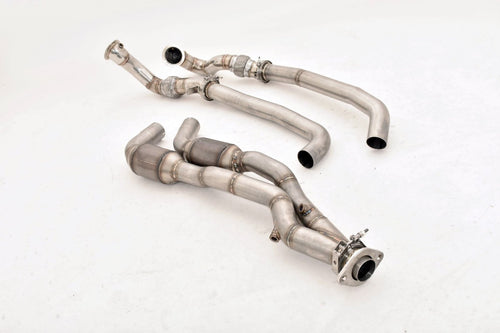 Aulitzky Exhaust Downpipe 2,76" (70mm) mit 2x Sport-Kat – BMW 1er M (E82) 340PS N54 – 200 Zellen