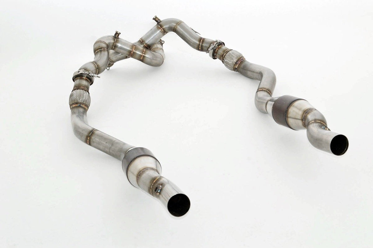 Aulitzky Exhaust Downpipe 3" (76mm) mit 2x Sport-Kat – Audi S6/RS6/S7/RS7 quattro (C7/4G)