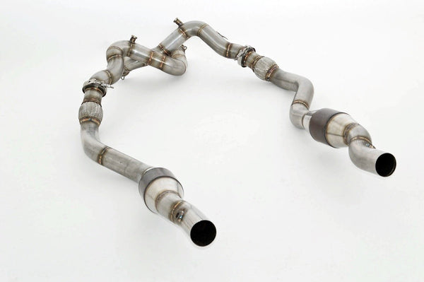 Aulitzky Exhaust Downpipe 3" (76mm) mit 2x Sport-Kat – Audi S6/RS6/S7/RS7 quattro (C7/4G)