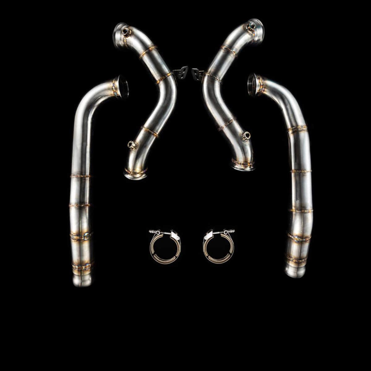 BlackBoost Downpipes 3,5" (89mm) Catless – Mercedes-Benz AMG GT/GTS/GTC/GTR (C190/R190)