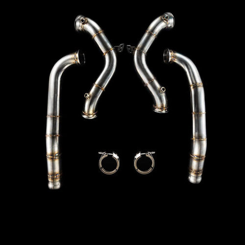 BlackBoost Downpipes 3,5" (89mm) Catless – Mercedes-Benz AMG GT/GTS/GTC/GTR (C190/R190)