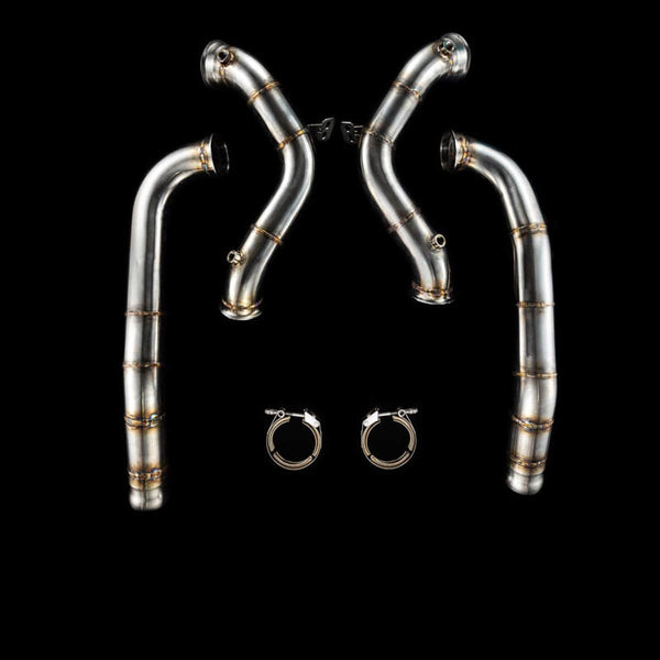BlackBoost Downpipes 3,5" (89mm) Catless – Mercedes-Benz AMG GT/GTS/GTC/GTR (C190/R190)