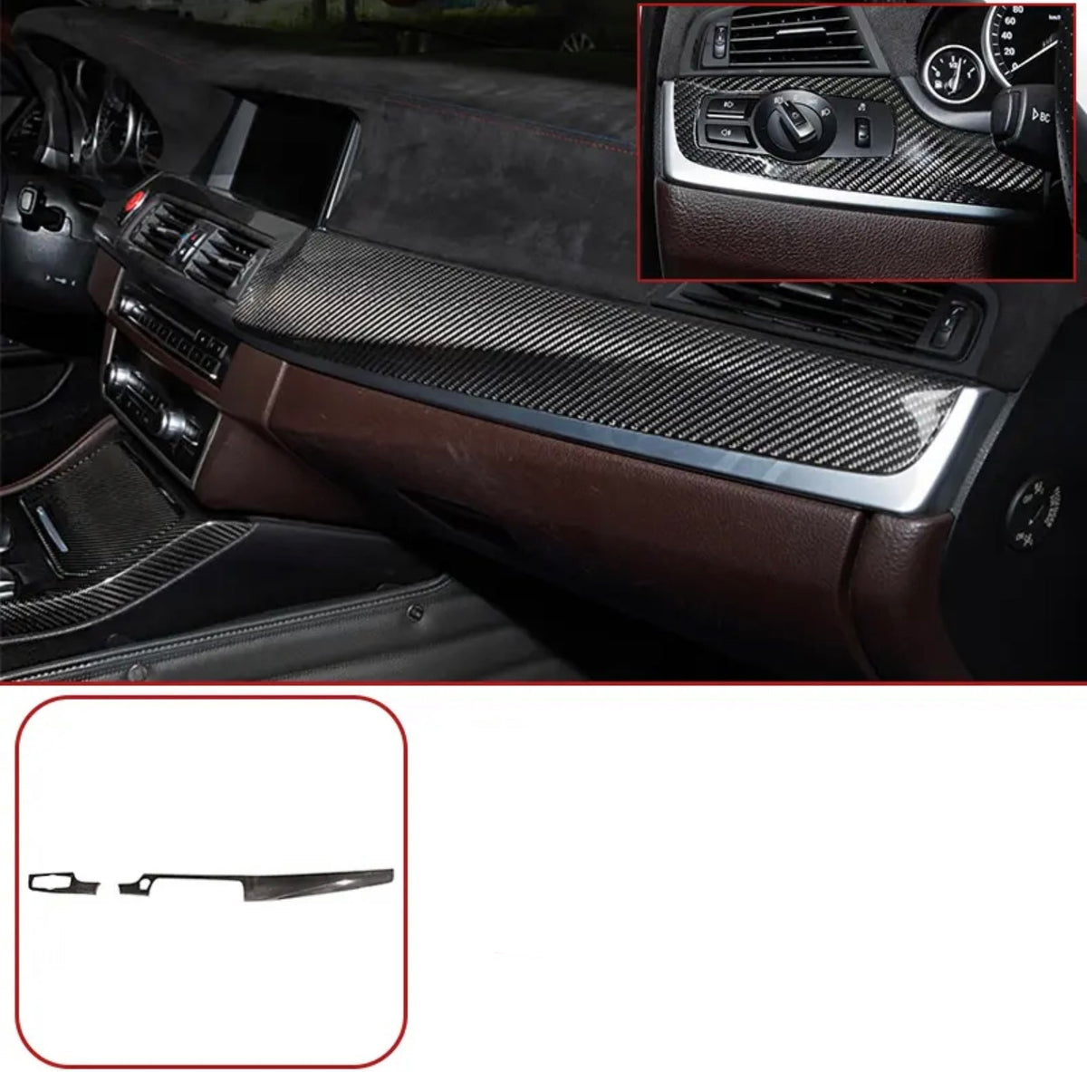 Carbonheld Carbon Interieurleisten-Set – BMW 5er (F10)