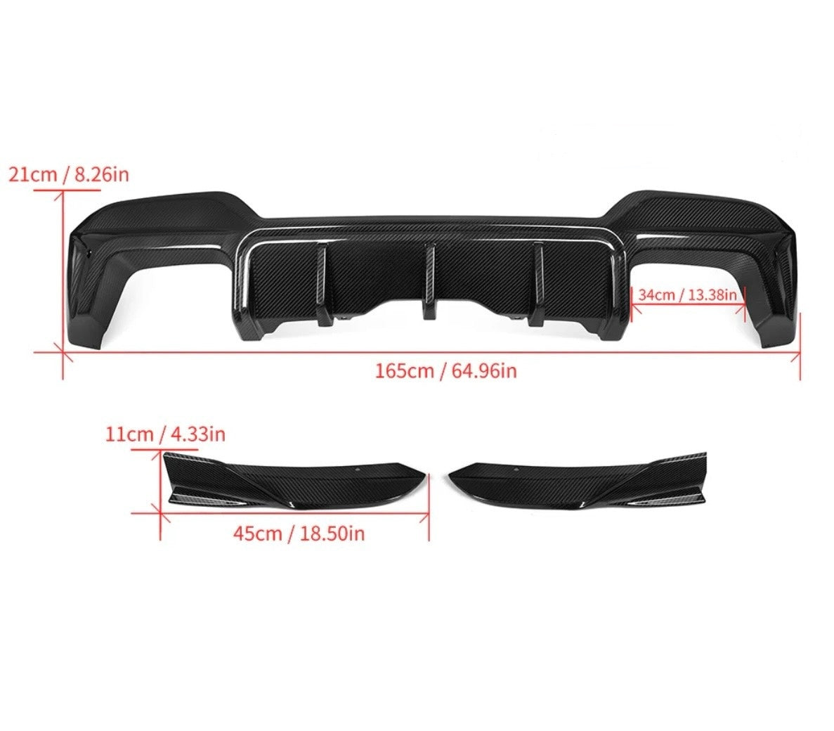 Carbonheld Carbon Heckdiffusor – BMW X3 M (F97) / X4 M