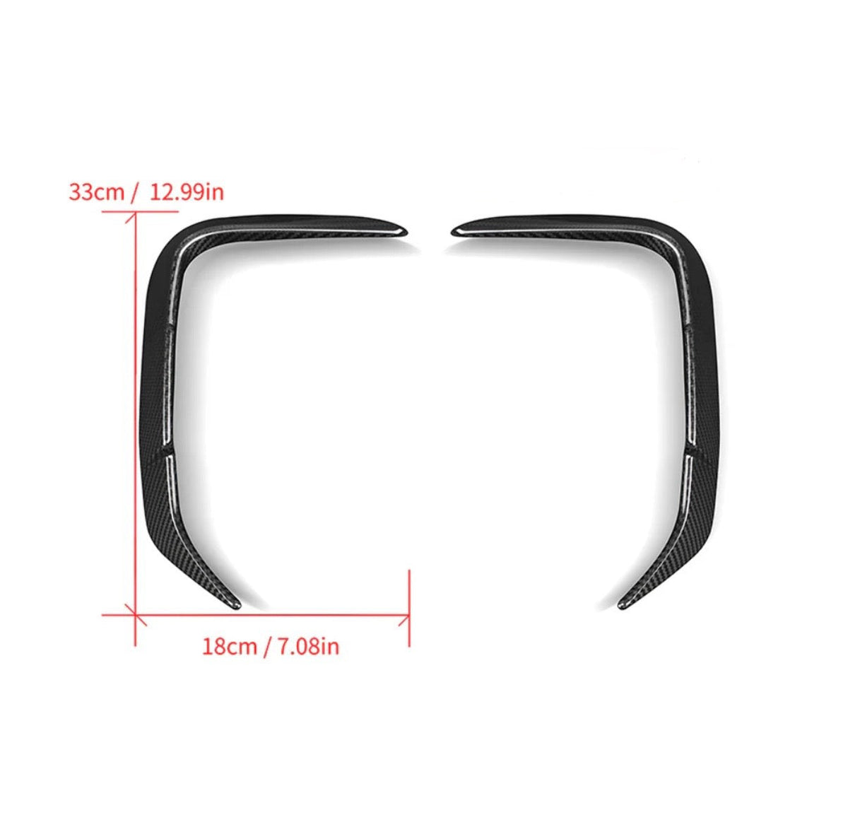 Carbonheld Carbon Lufteinlassblenden Heck – BMW X3 M / X4 M (F97)
