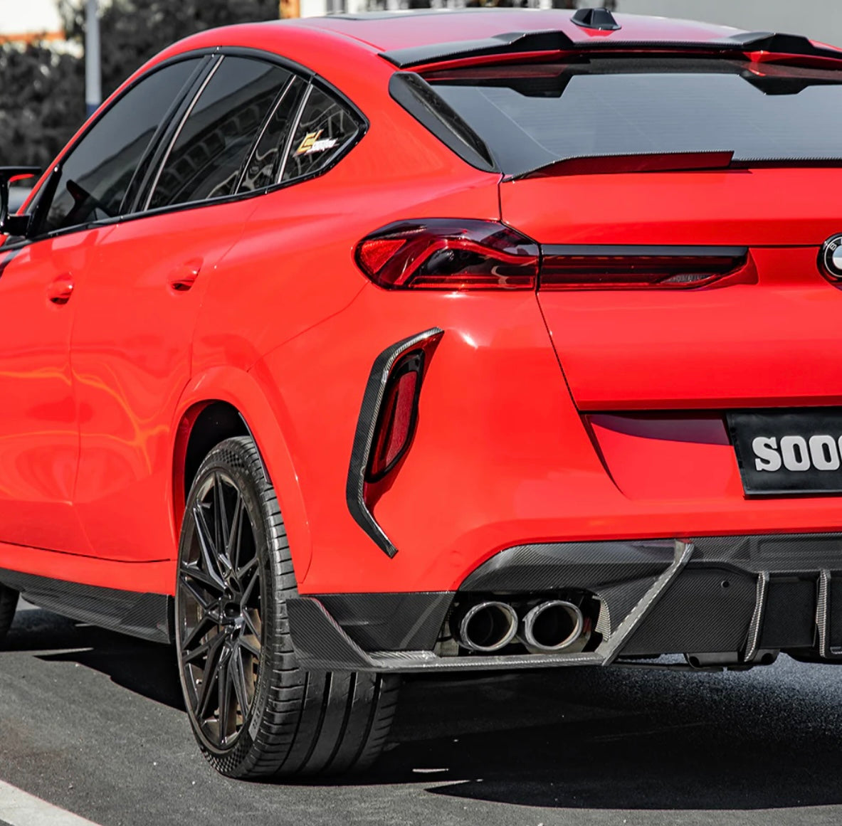 Carbonheld Carbon Lufteinlassblenden Heck – BMW X6 M (F96) LCI