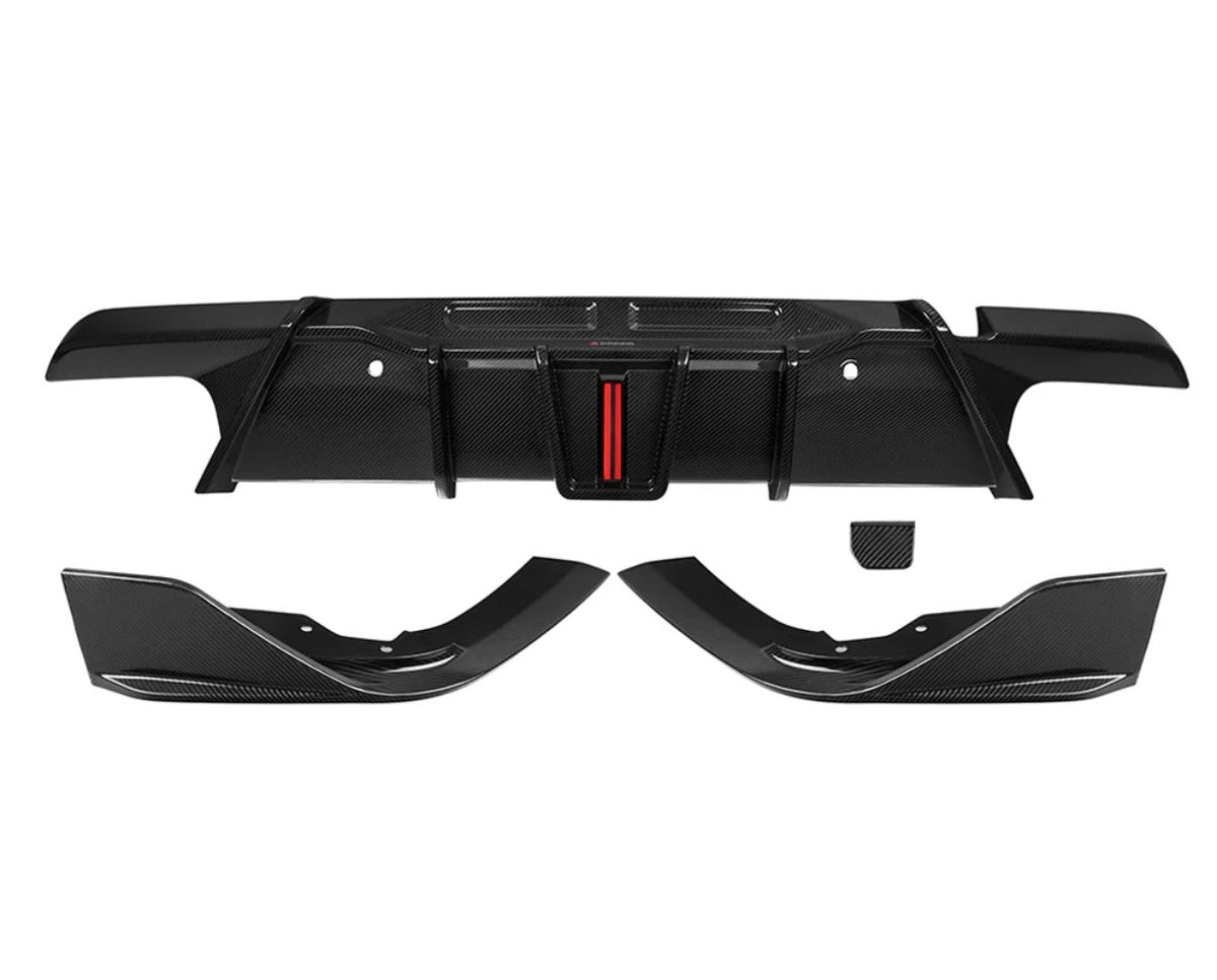 Carbonheld Carbon Diffusor mit Bremsleuchte – BMW X6 M (F96) LCI