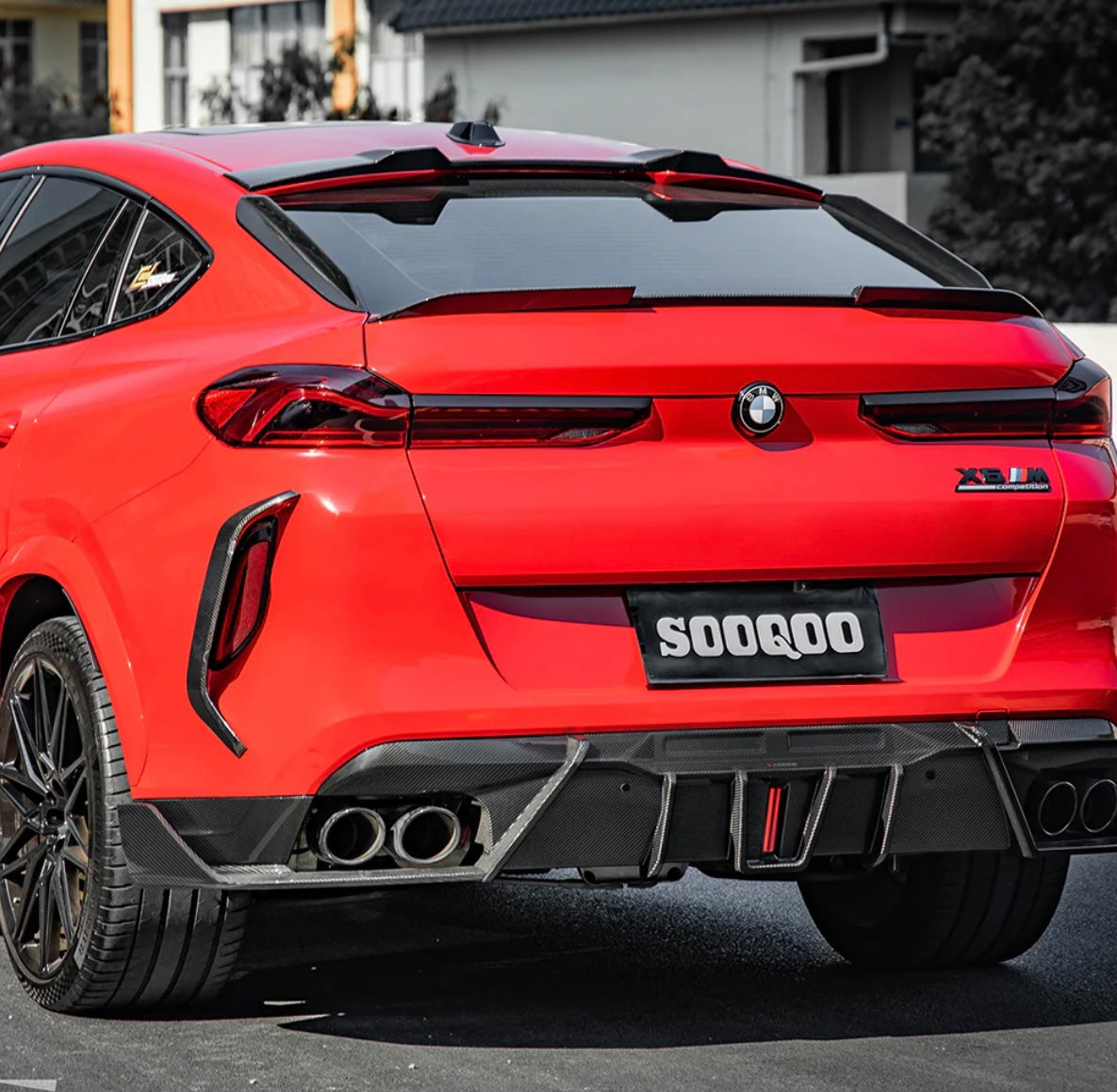 Carbonheld Carbon Diffusor mit Bremsleuchte – BMW X6 M (F96) LCI