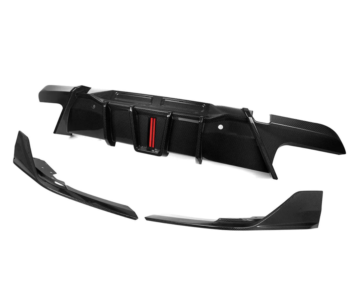 Carbonheld Carbon Diffusor mit Bremsleuchte – BMW X6 M (F96) LCI