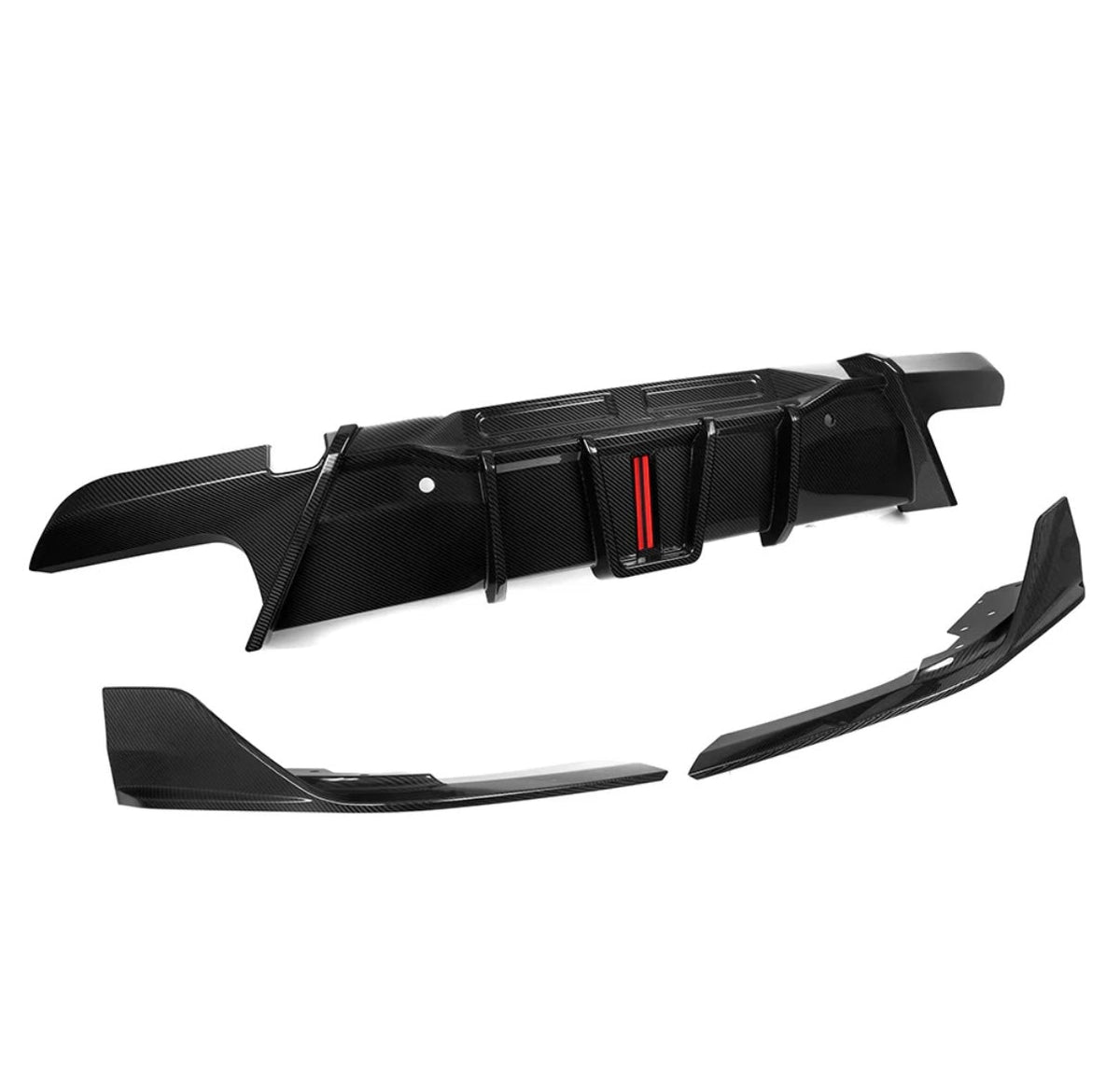 Carbonheld Carbon Diffusor mit Bremsleuchte – BMW X6 M (F96) LCI