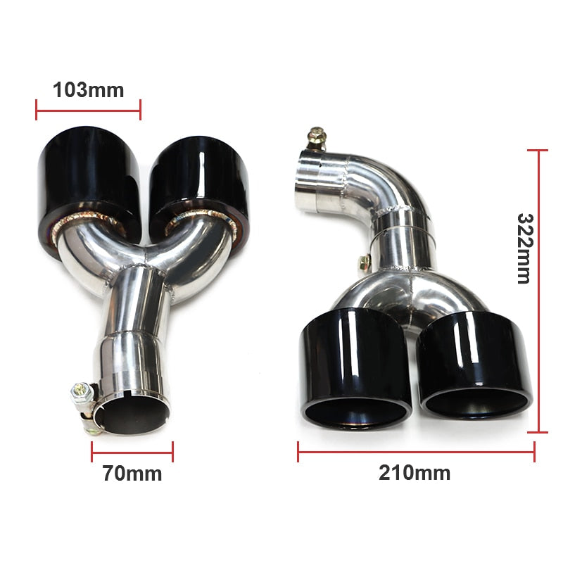 Carbonheld Auspuffblenden Edelstahl – BMW X3 (G01)