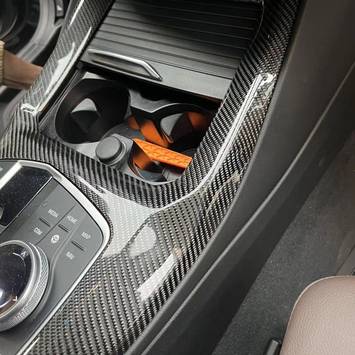 Carbonheld Carbon Schaltkonsolen-Blende – BMW X3 (G01) / X4 (G02)