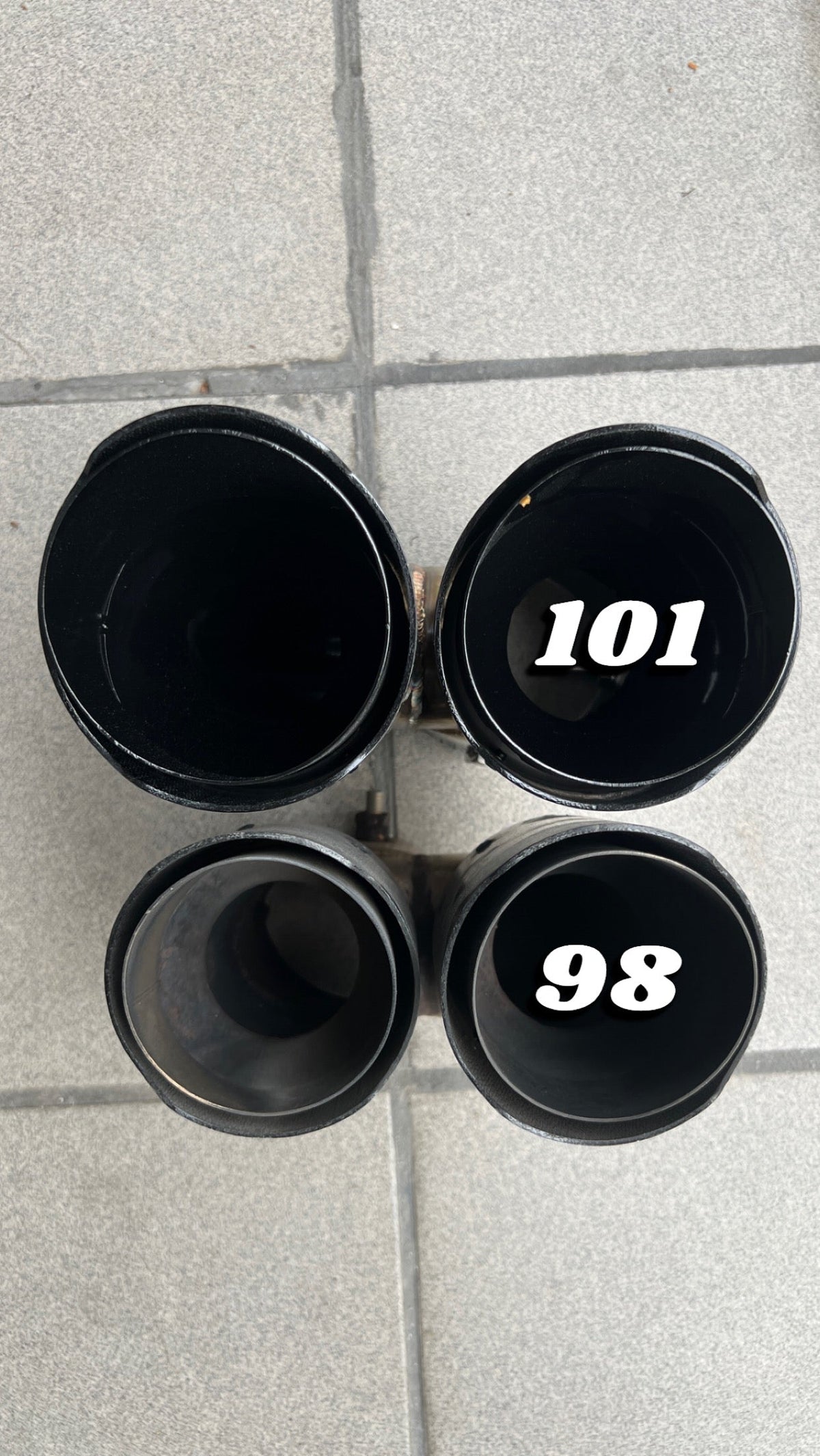 Carbonheld Auspuffblenden 101 mm – BMW M340i (G20) / M440i (G22) / M240i (G42)