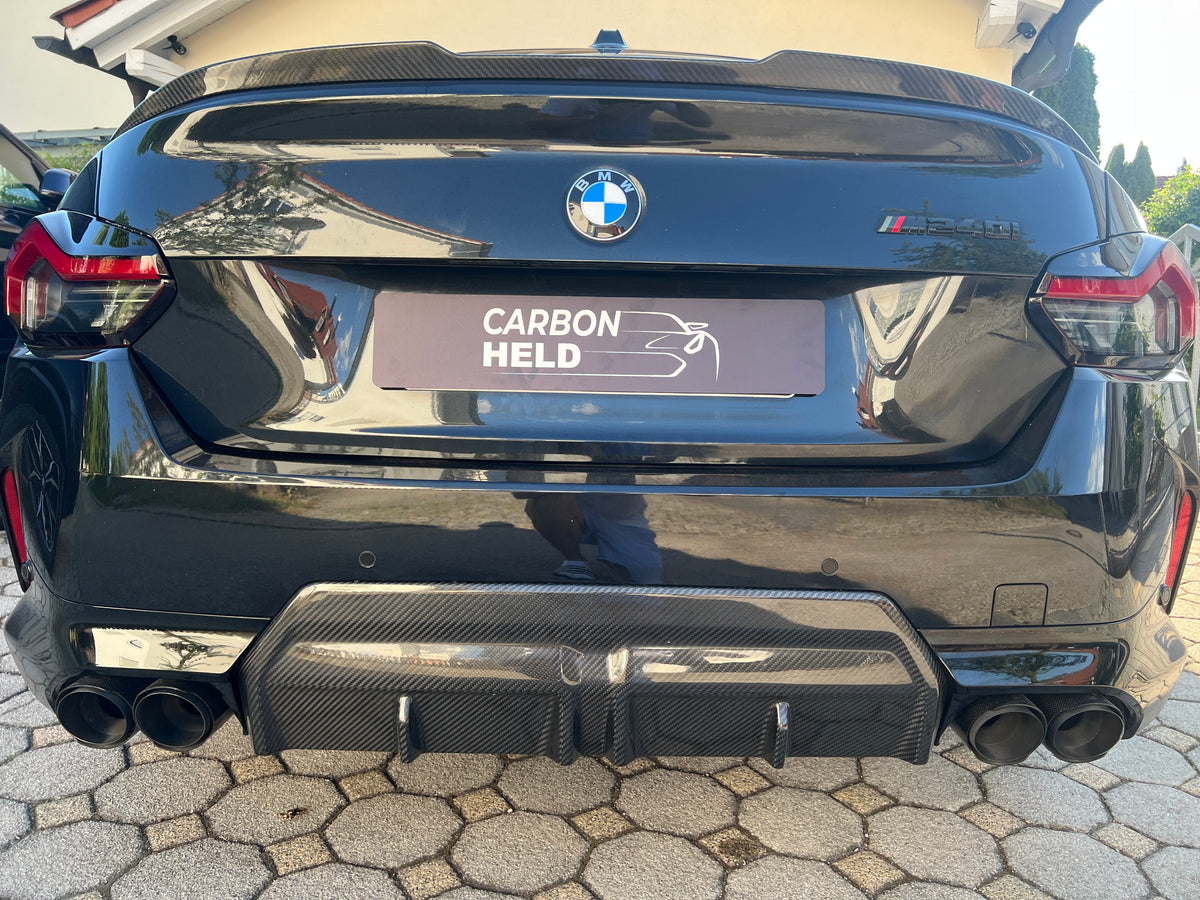 Carbonheld Auspuffblenden 98 mm – BMW M340i (G20) / M440i (G22) / M240i (G42)