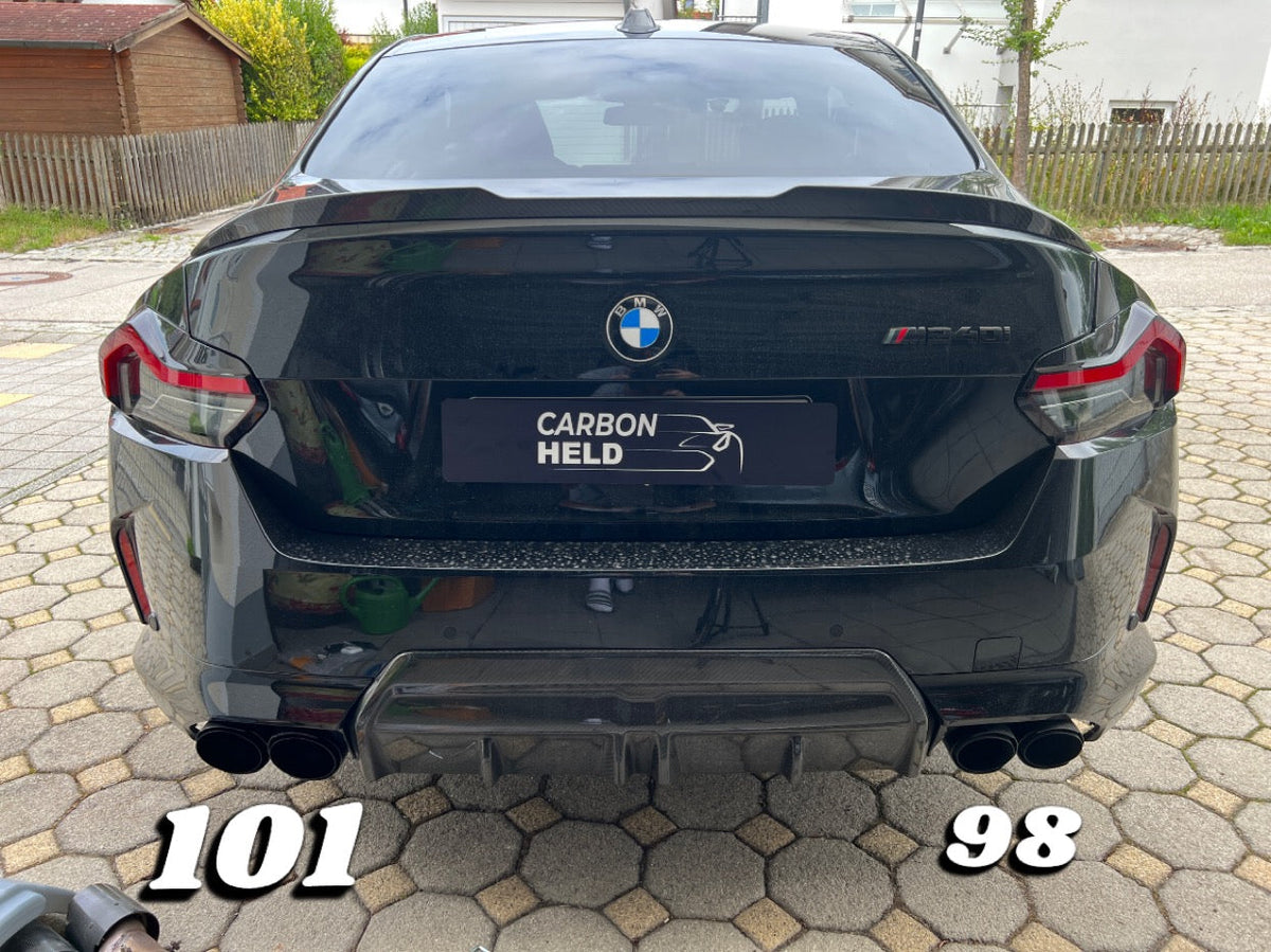 Carbonheld Auspuffblenden 101 mm – BMW M340i (G20) / M440i (G22) / M240i (G42)